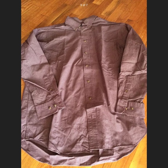 LOT OF 2 MENS SHIRTS Button Down Long Sleeve Collar Roundtree St Johns Bay SZ L - Picture 5 of 7